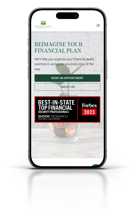 Responsive website design for financial planners