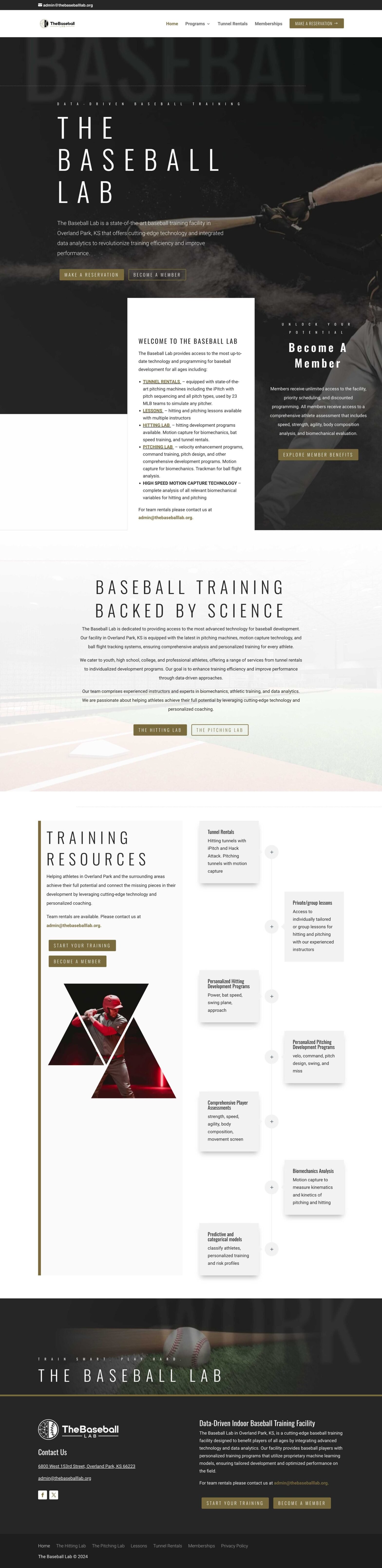 Baseball Lab home page
